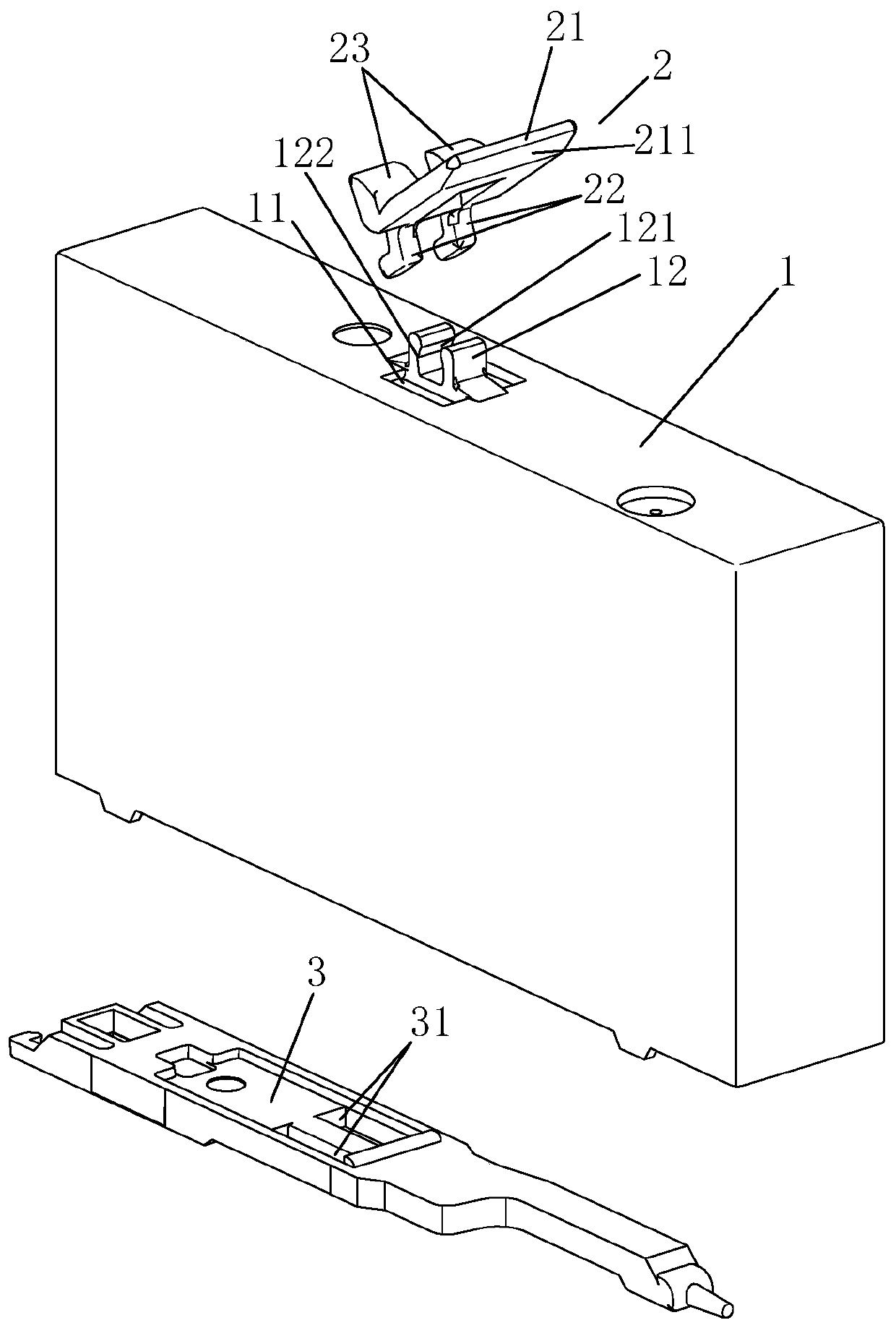 Electromagnetic relay manual test switch structure convenient to operate and electromagnetic relay