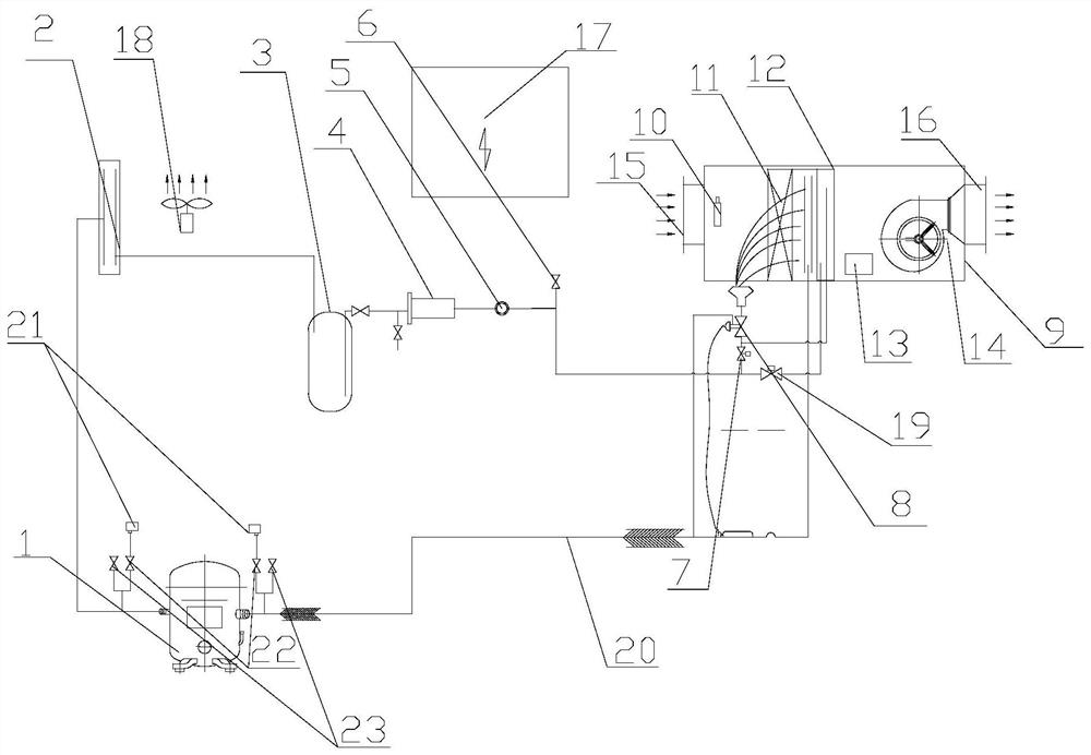 Special stepped cooling air conditioning unit for grain surfaces