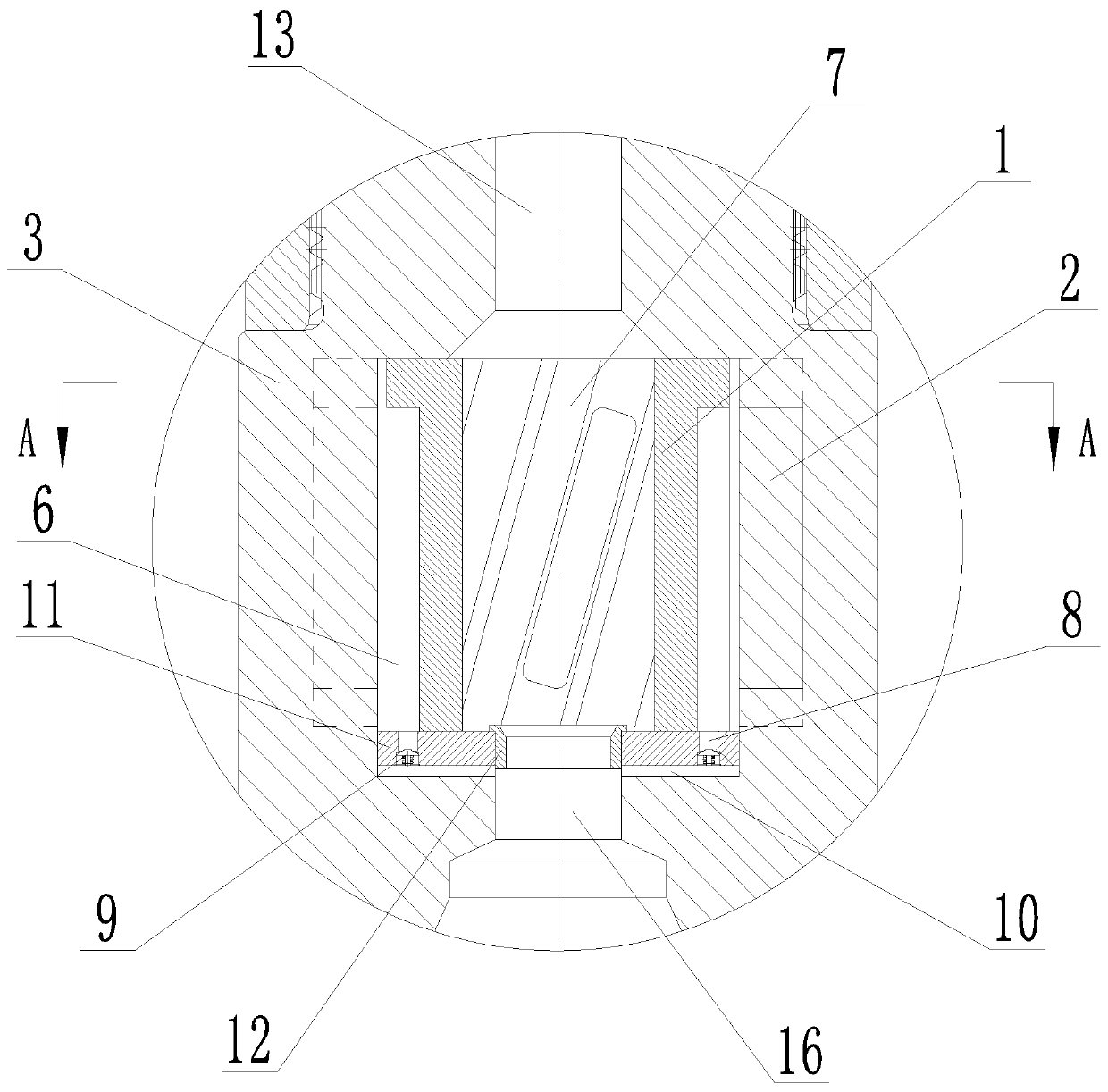 High-efficiency anti-depressurization rotating impact screw drilling tool