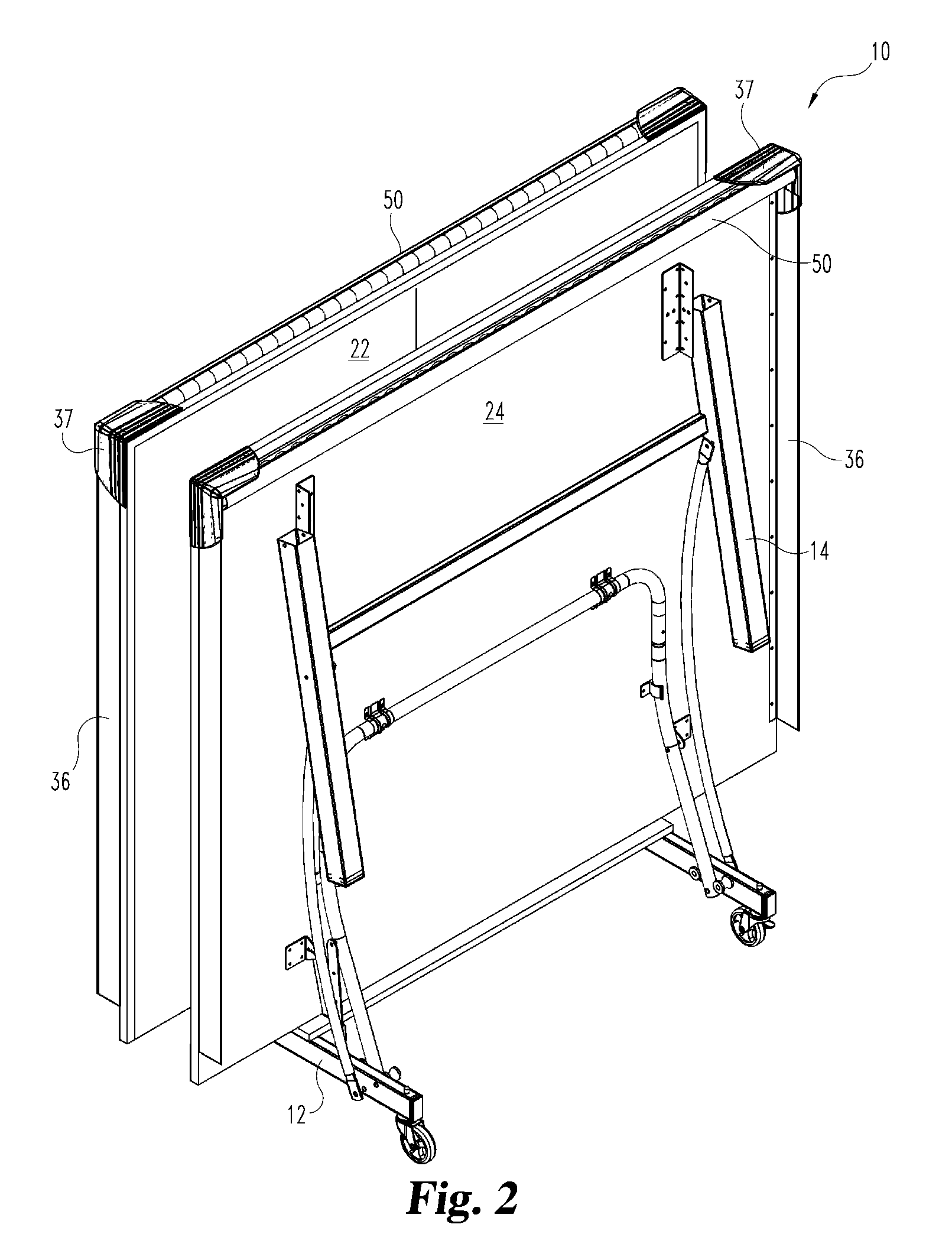 Table tennis ball storage apron