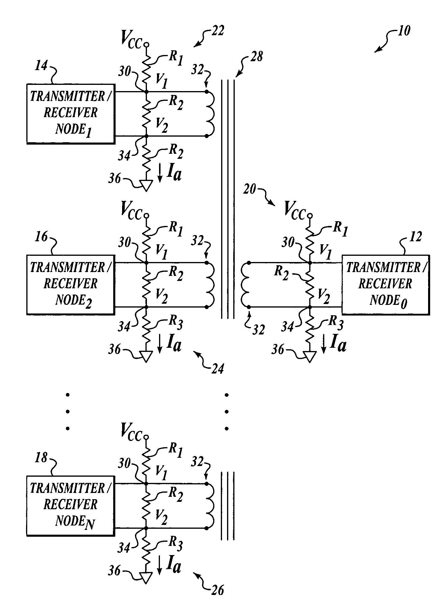 Passive repeater/terminator