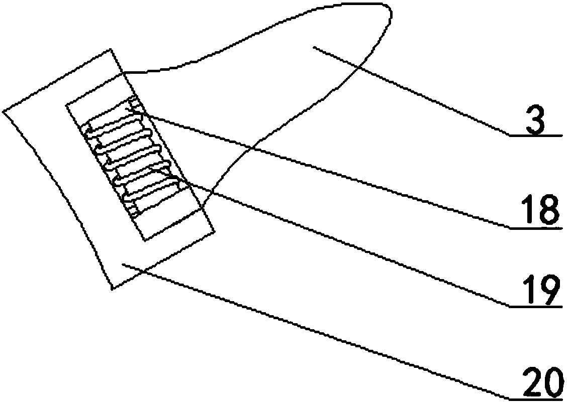 Concrete pier stud pouring and vibrating device and working method