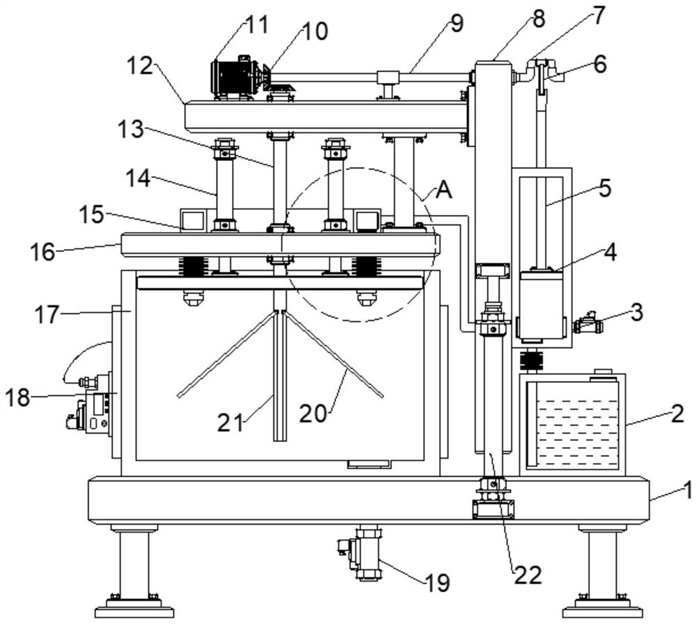 Broad-spectrum antibacterial benzalkonium chloride sanitary hand washing liquid, preparation method and production equipment thereof