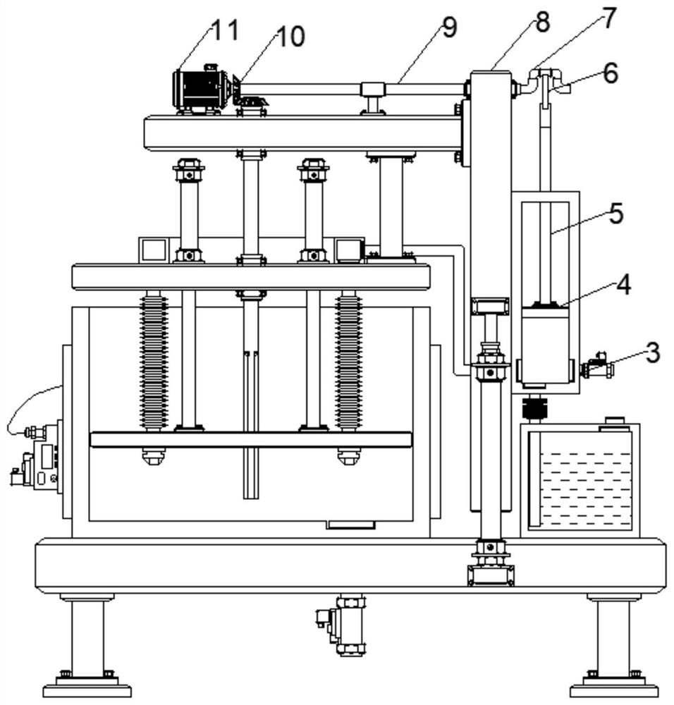 Broad-spectrum antibacterial benzalkonium chloride sanitary hand washing liquid, preparation method and production equipment thereof