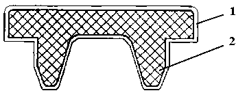 Fluorocarbon film rubber plug