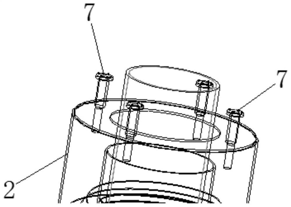 A gasification device with a spray structure