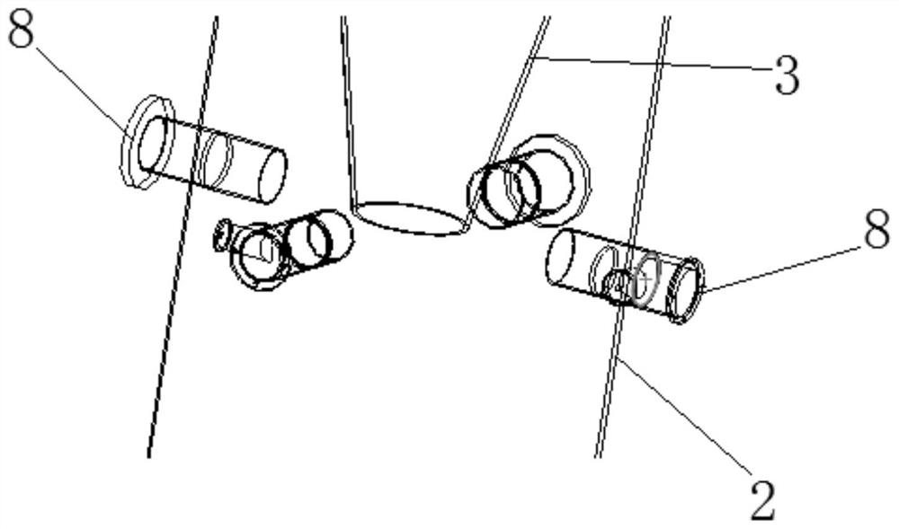 A gasification device with a spray structure