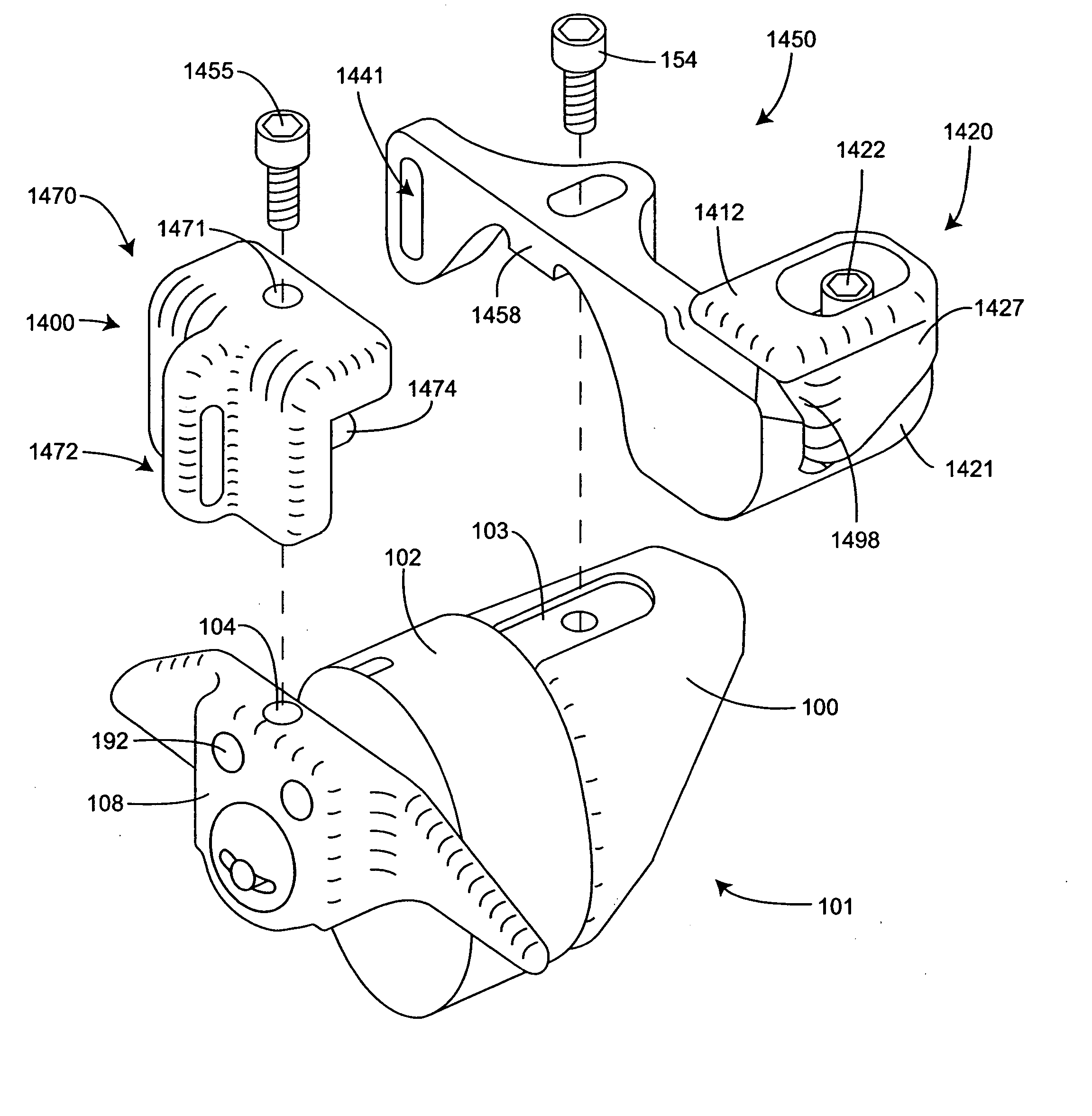 Interspinous process implant including a binder and method of implantation