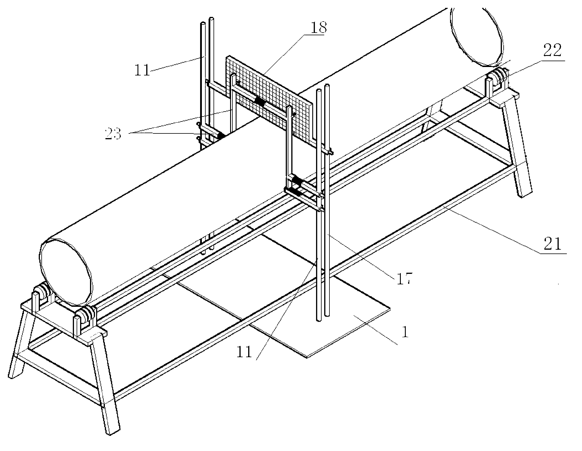 Device for measuring pipe ovality