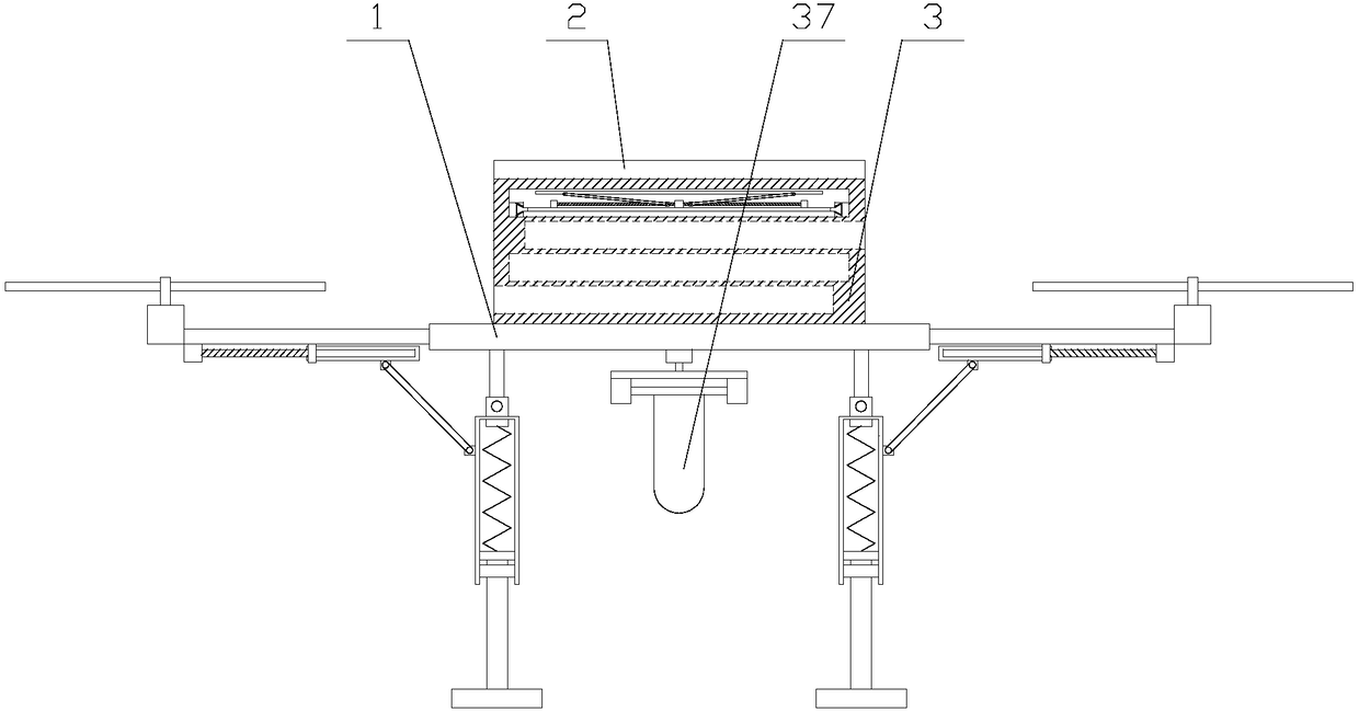 High-cruising-capacity flight device used for searching for lost personnel