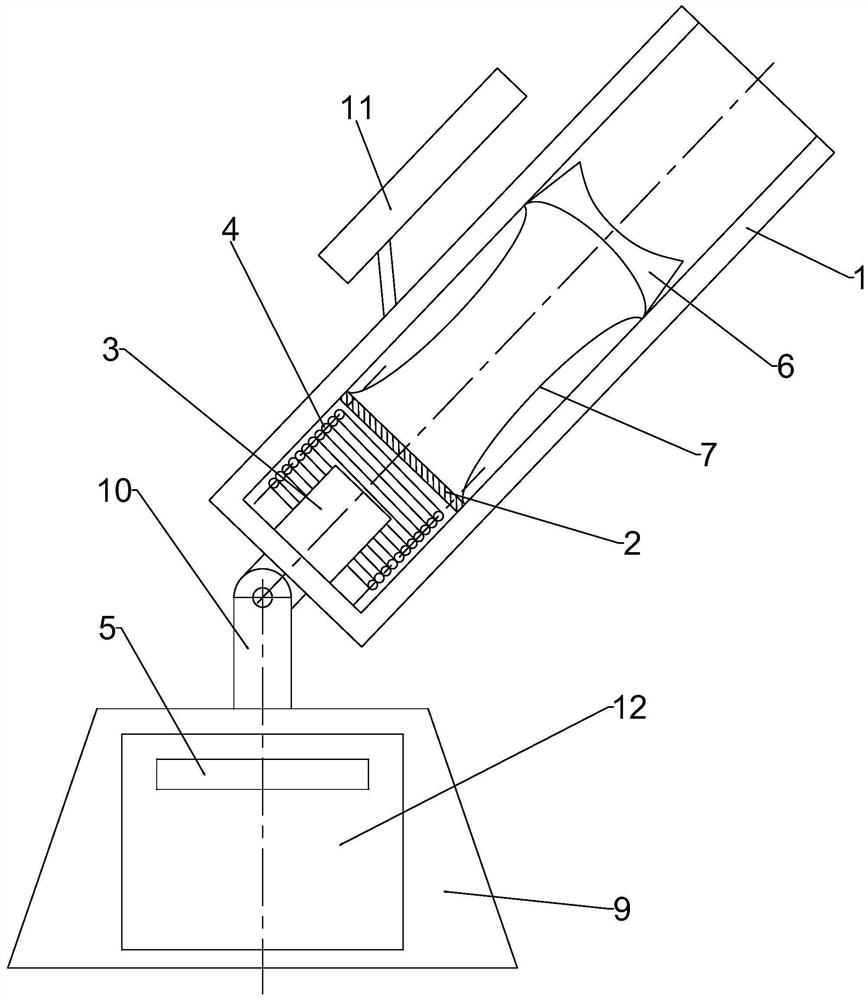 Electromagnetic shock wave bird repelling cannon and bird repelling device