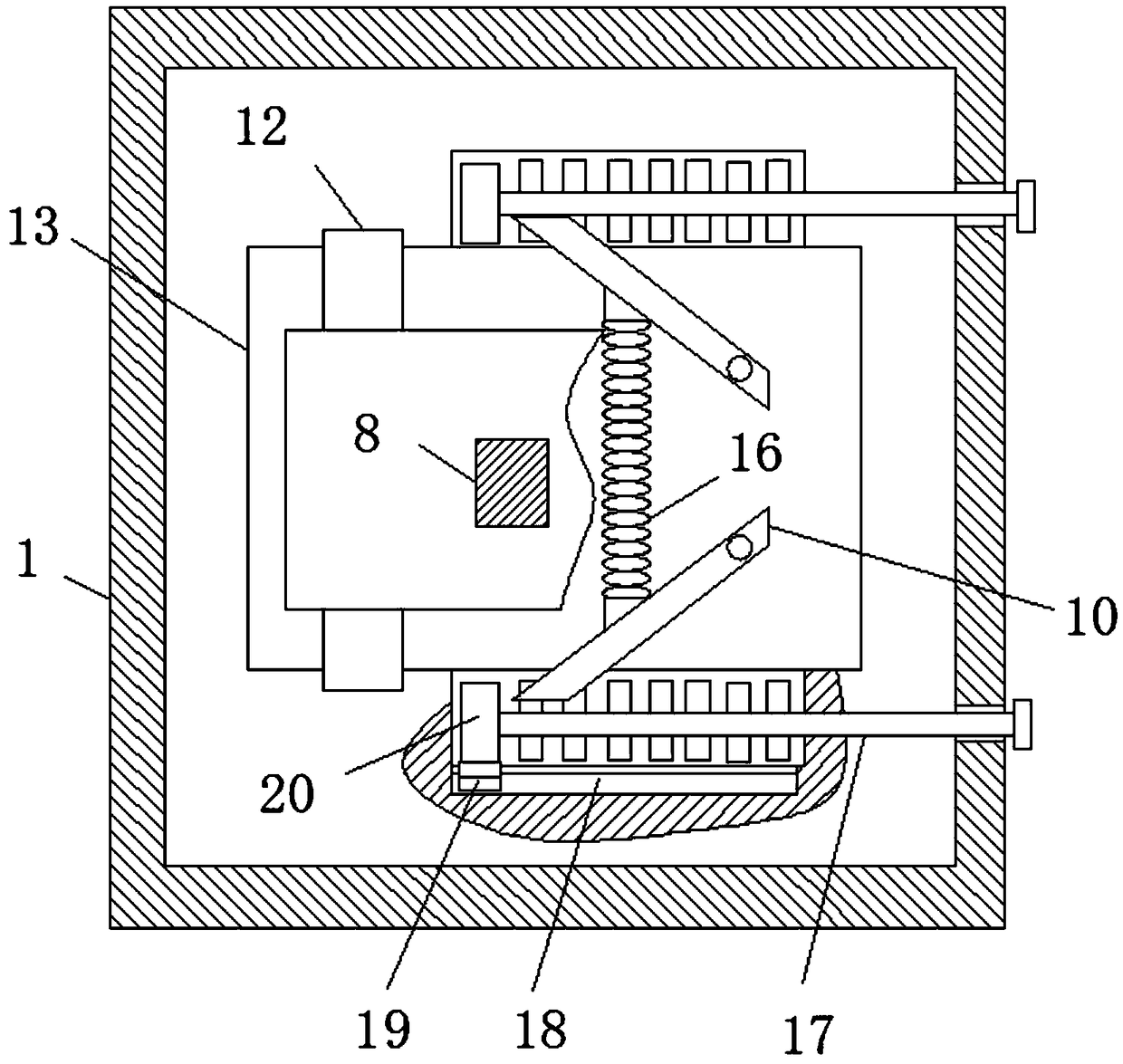 Flattening device special for cardiogram paper