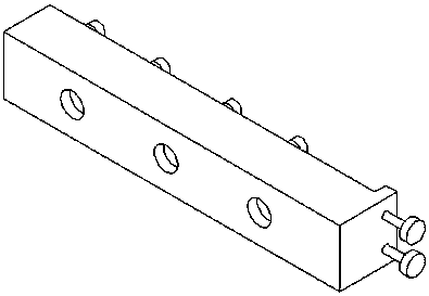 Batch chamfering jig for acousto-optic crystal block