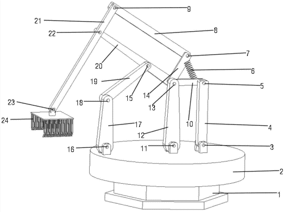 Metamorphic parallel-connection robot palletizer mechanism