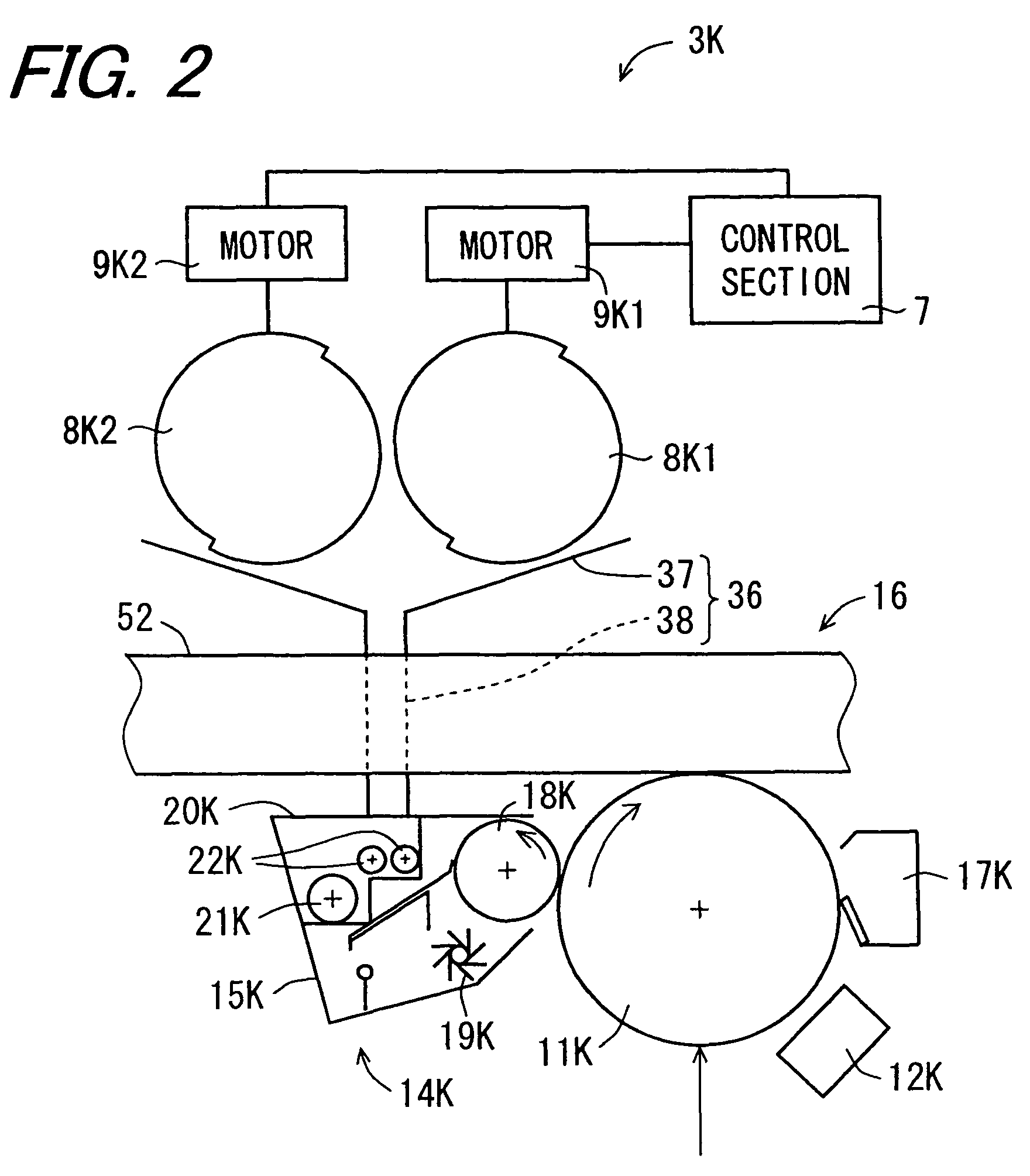 Image forming apparatus for supplying toner from one of a plurality of toner cartridges