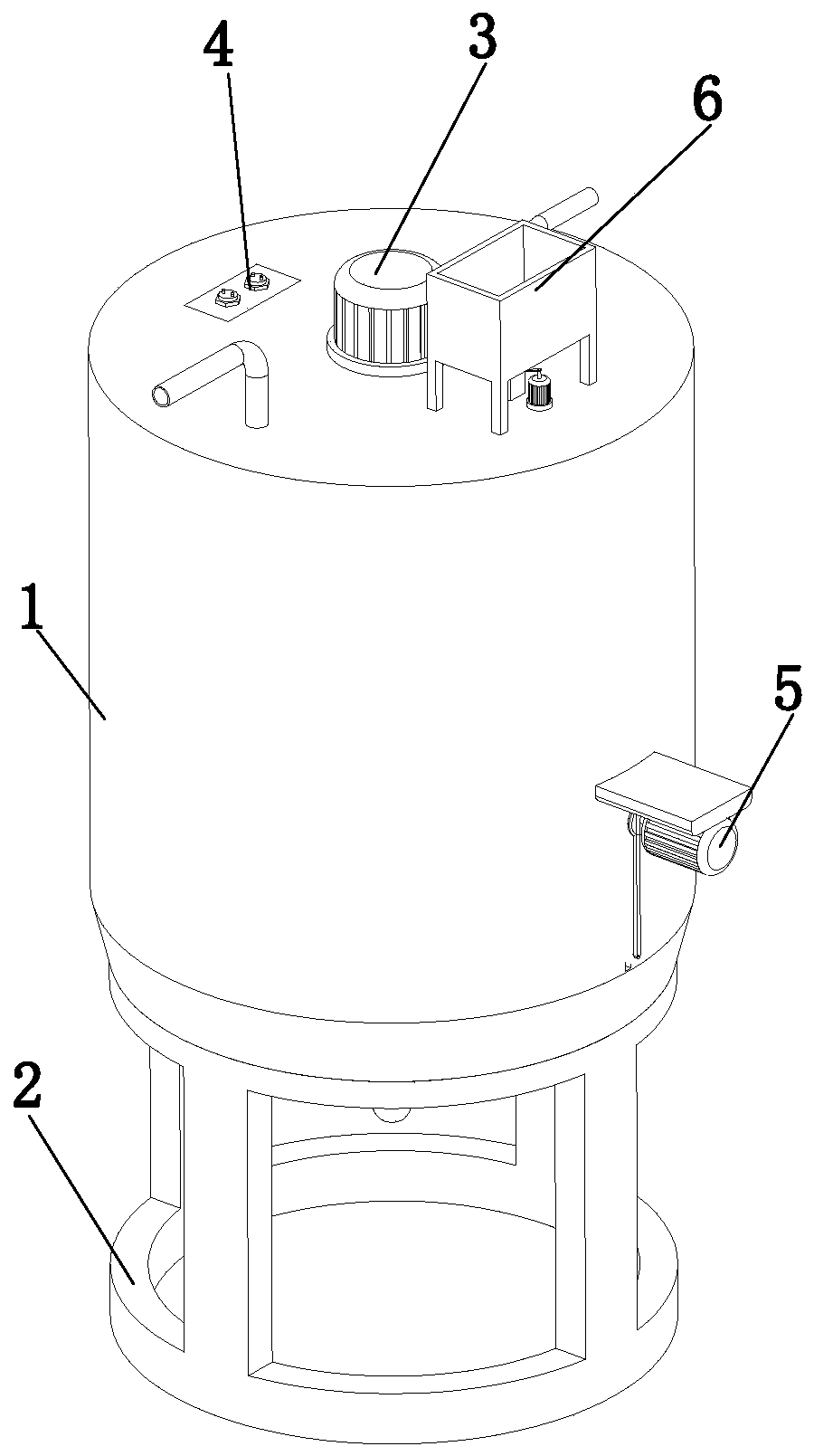 Stirring type fluorination electrolytic bath