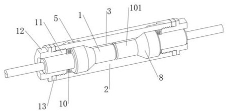 High-density low-loss optical fiber connector and connection method