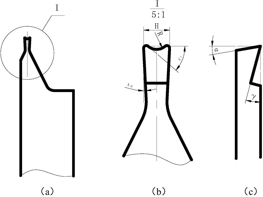 Turning tool for improving quality of surface of flange end face sealing groove