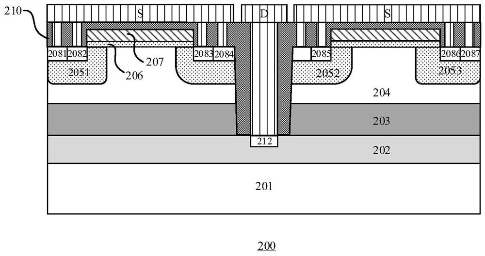 Vertical double-diffused transistor and manufacturing method thereof