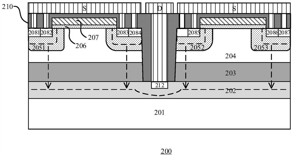 Vertical double-diffused transistor and manufacturing method thereof