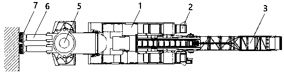 Rock breaking multi-arm cantilever tunneling machine carried with hobs and method for constructing rock breaking multi-arm cantilever tunneling machine