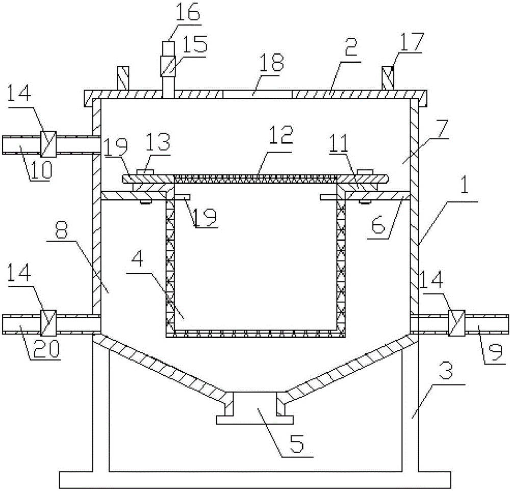 Oil sand filter easy to clean