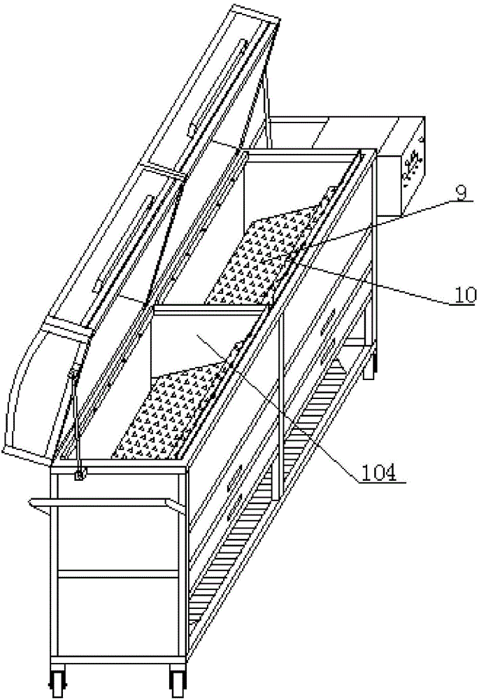 Oil-dropping prevention type automatic charcoal fire mutton leg and chop roasting machine