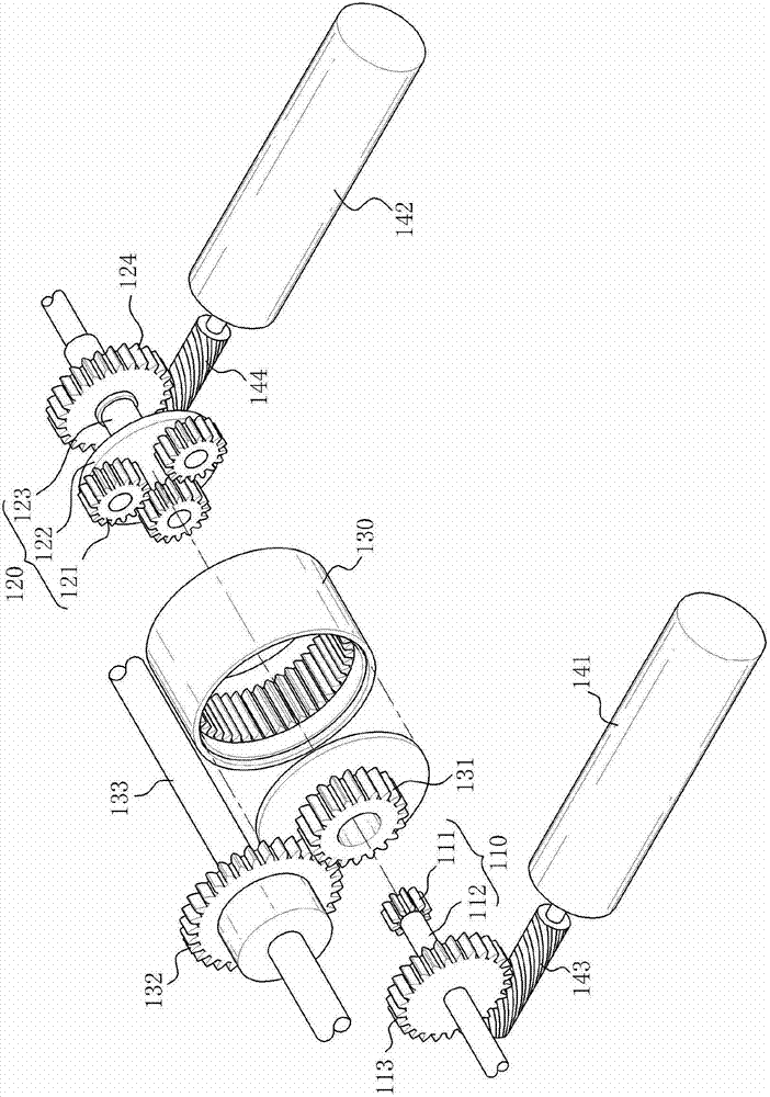 Planetary gear system using two input characteristic and gear module thereof and method for controlling the same