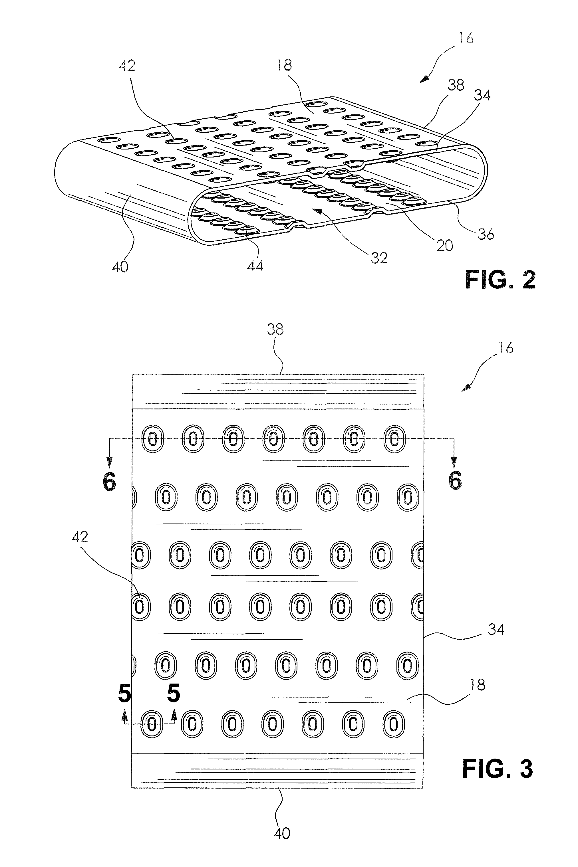 Radiator tube dimple pattern