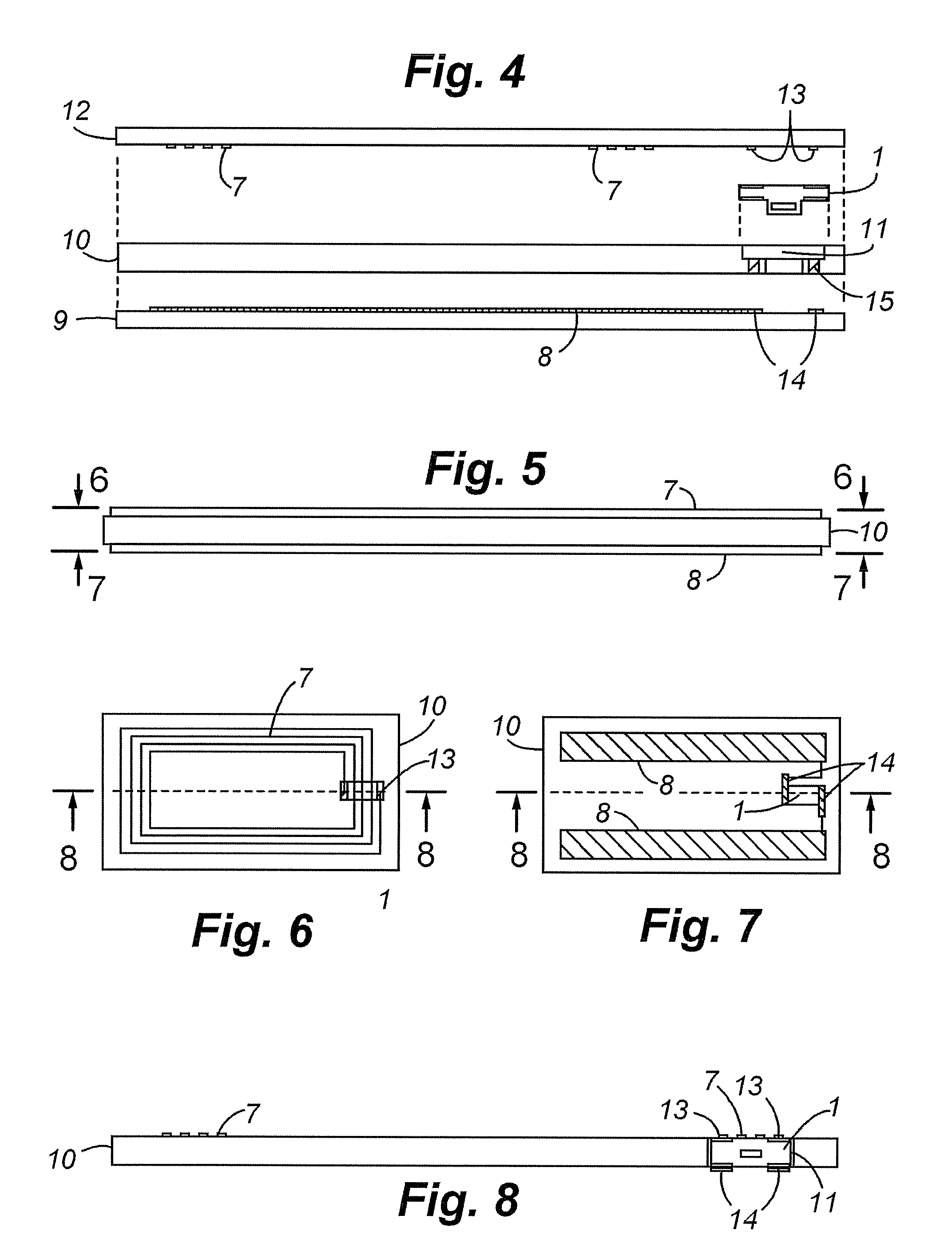 Hybrid frequency contactless transponder unit, module for and method of manufacturing