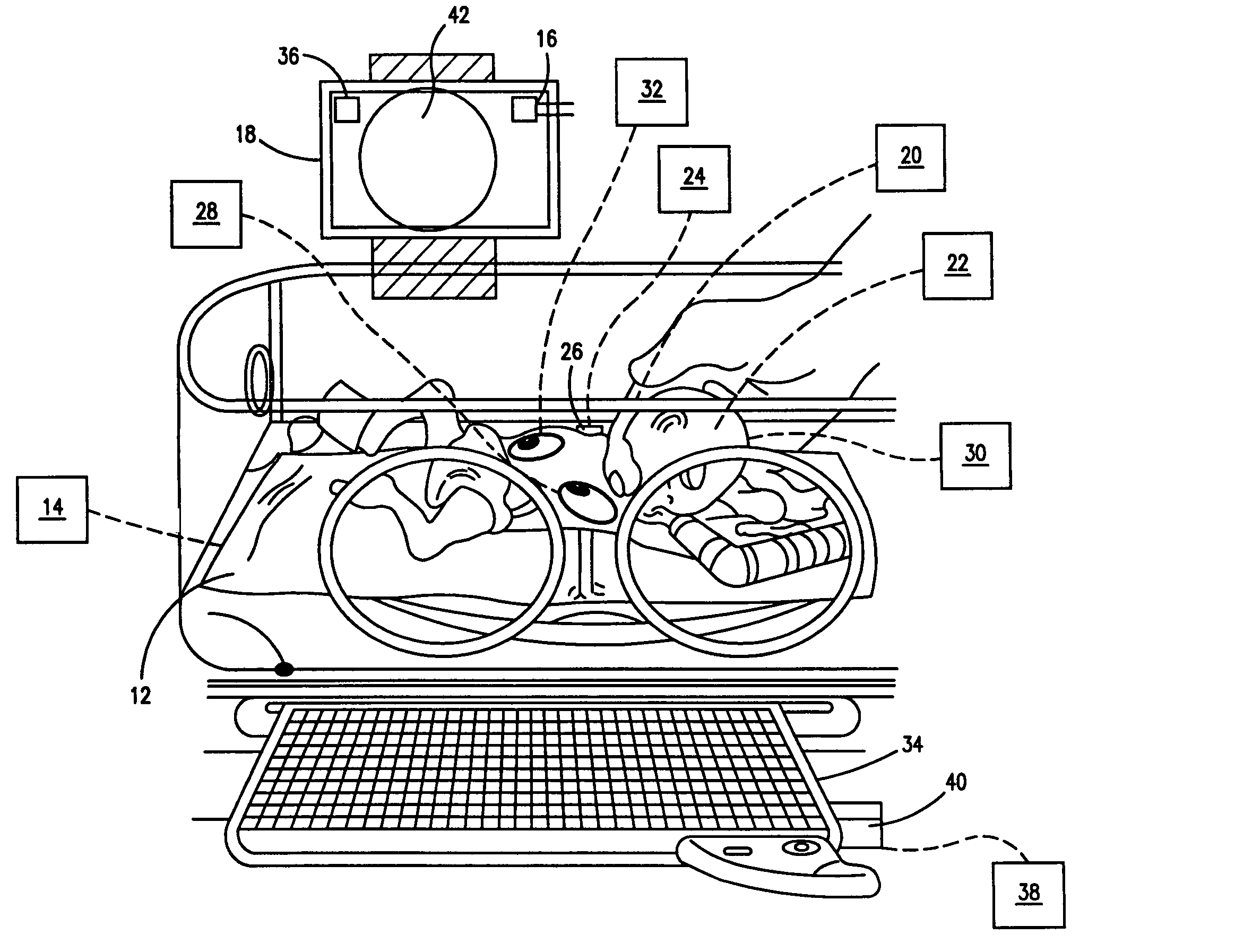 Infant care bed with evaluation capabilities