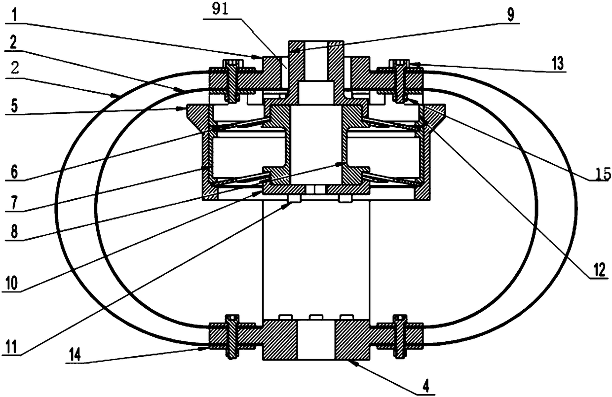 Quasi-zero stiffness vibration isolation device