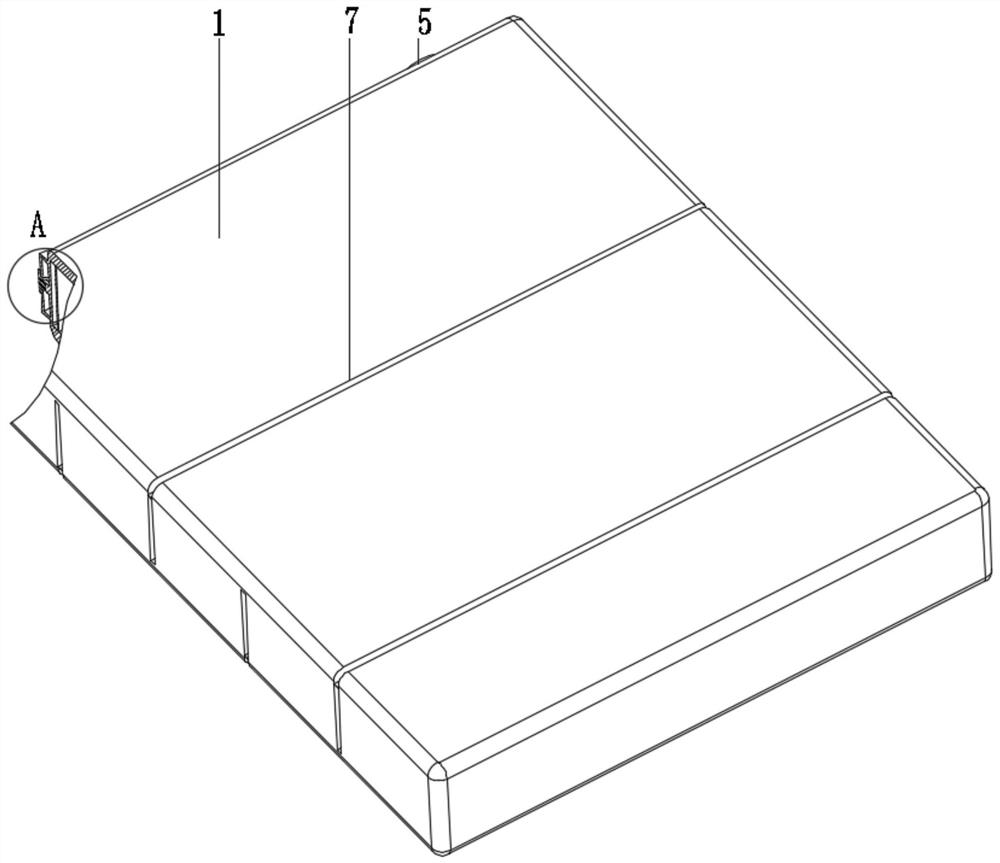 Folding type spring bed core easy to disassemble and assemble