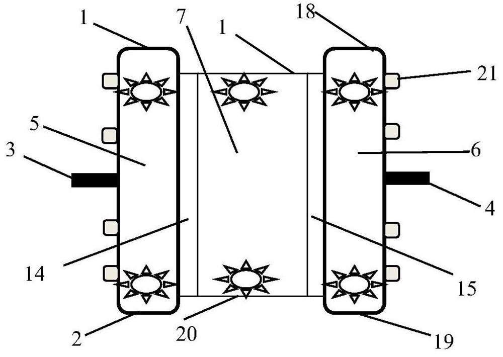 Device and method for continuously removing cations in water for hydrogen conductivity measurement