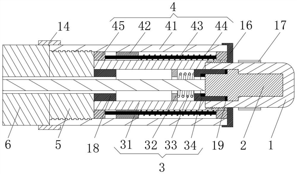 Temperature sensor facilitating core pulling