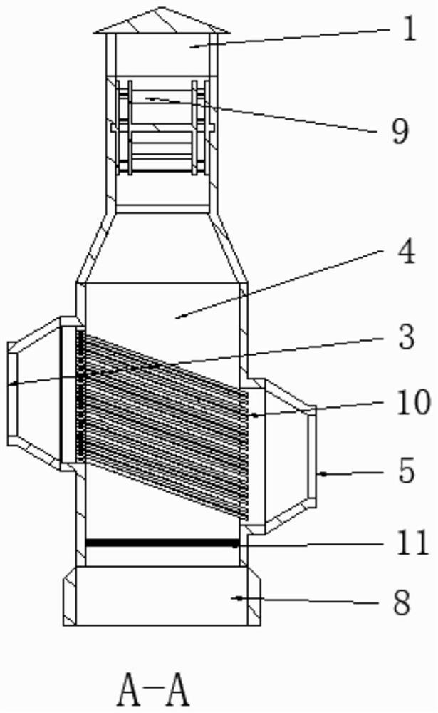 Wind power generation device for high-temperature flue gas mechanical cooler, and power generation method