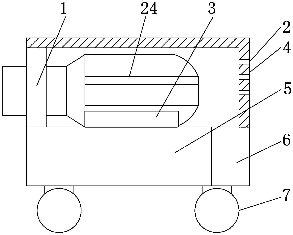 A turbocharger centrifugal pump with shock-absorbing and noise-reducing functions