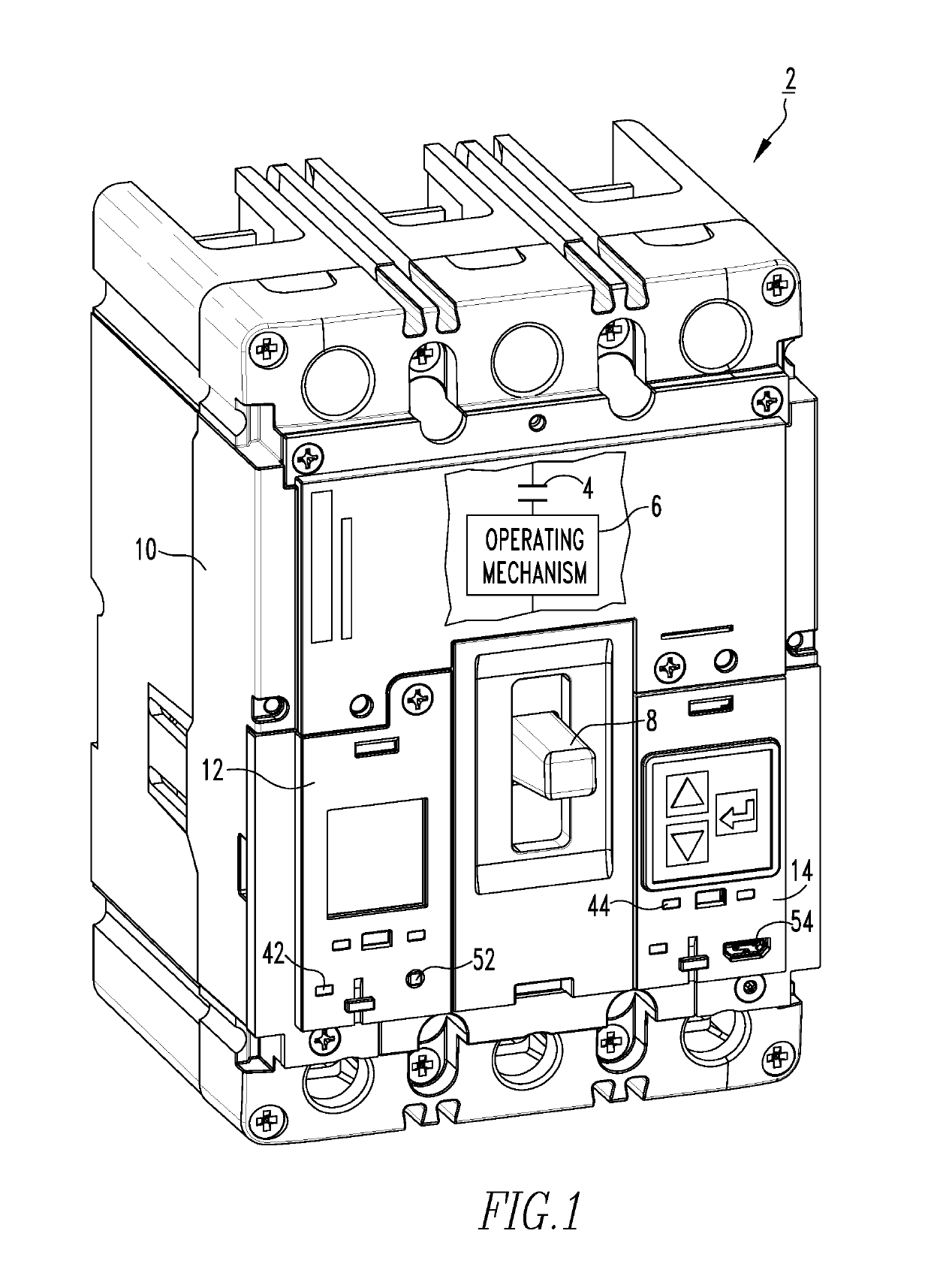 Electrical switching apparatus and guide member therefor