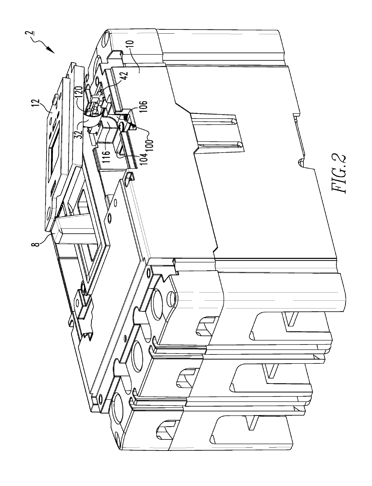 Electrical switching apparatus and guide member therefor