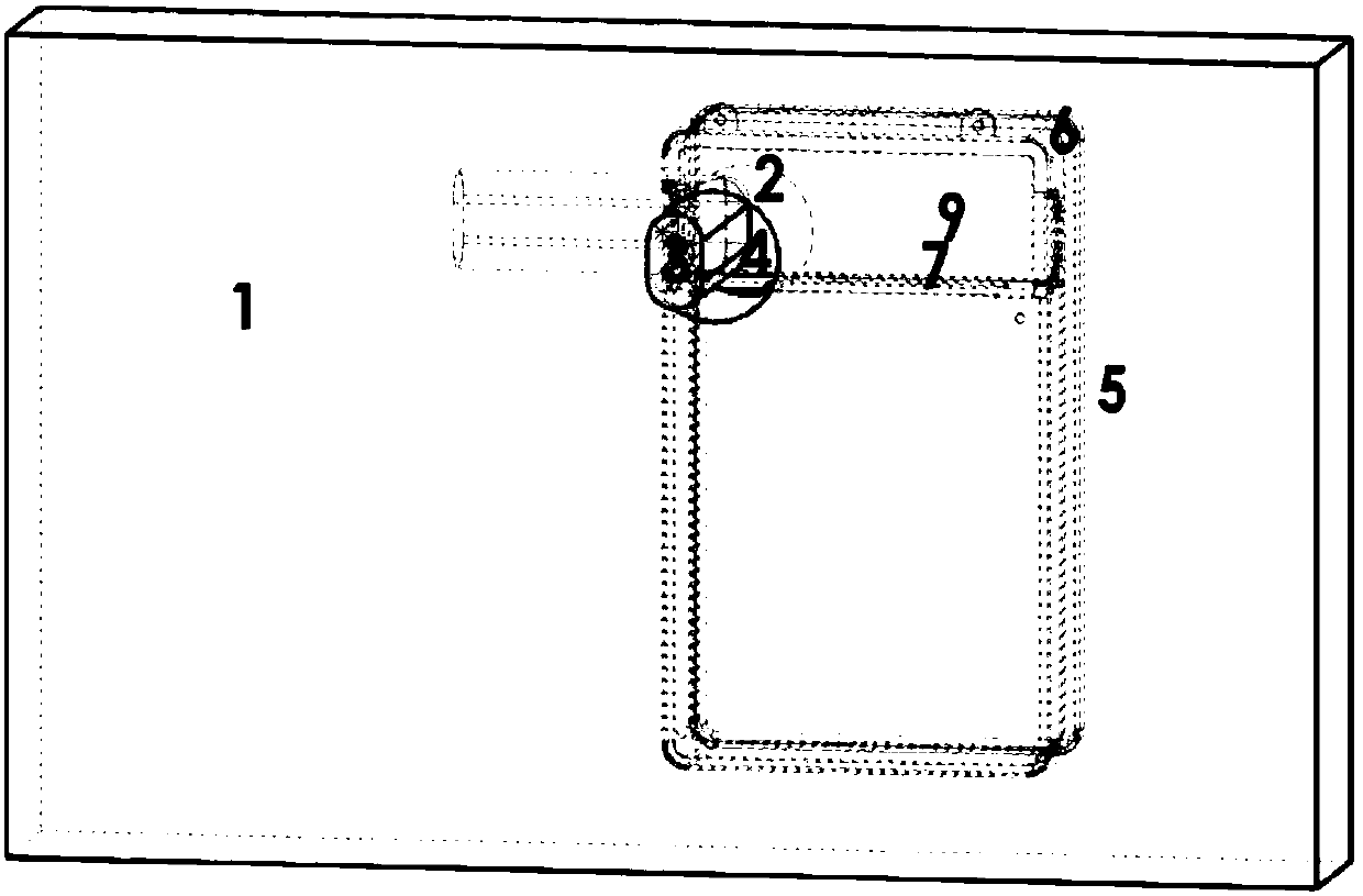 Two-way mounting method of wall-mounted purification fresh air ventilator sharing air conditioner mounting hole to ventilate