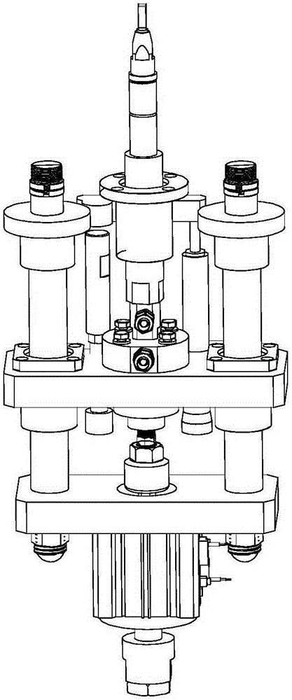 A welding mechanism with a lifting device