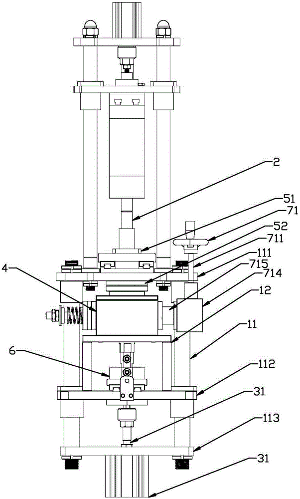 A welding mechanism with a lifting device