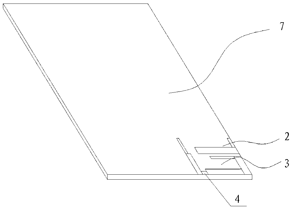 Small size planar antenna with five frequency ranges being covered