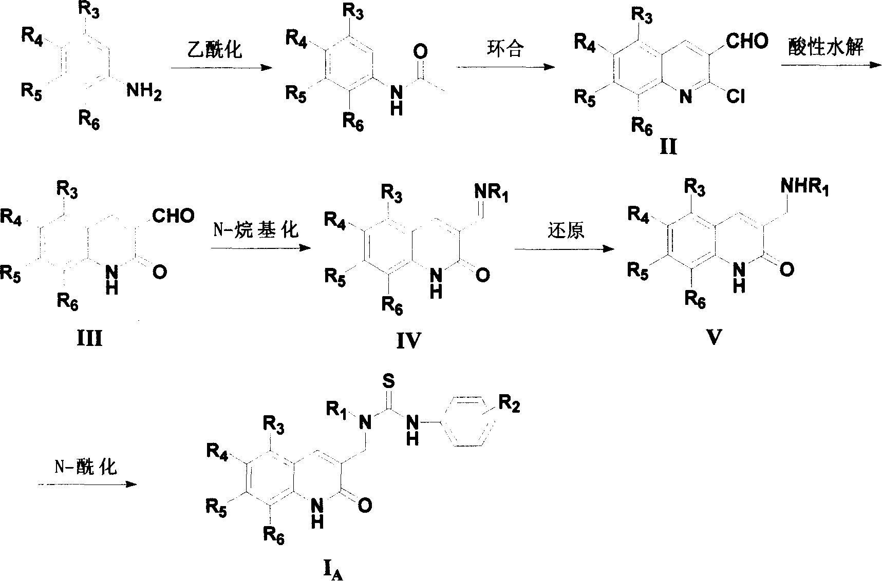 Compound in category of dihydro quinolines, preparation method, and composition of medication