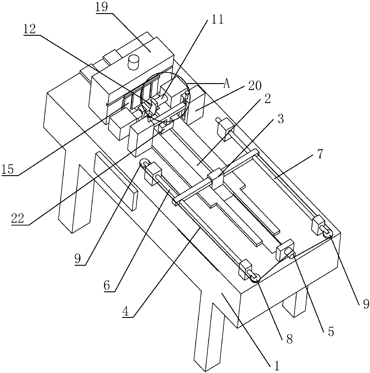 Cutting machine with automatic feeding function, and use method of cutting machine