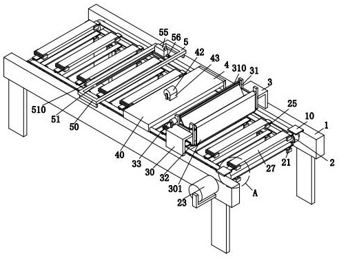 A wood floor surface waxing processing device