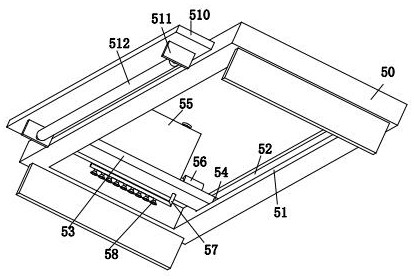 A wood floor surface waxing processing device