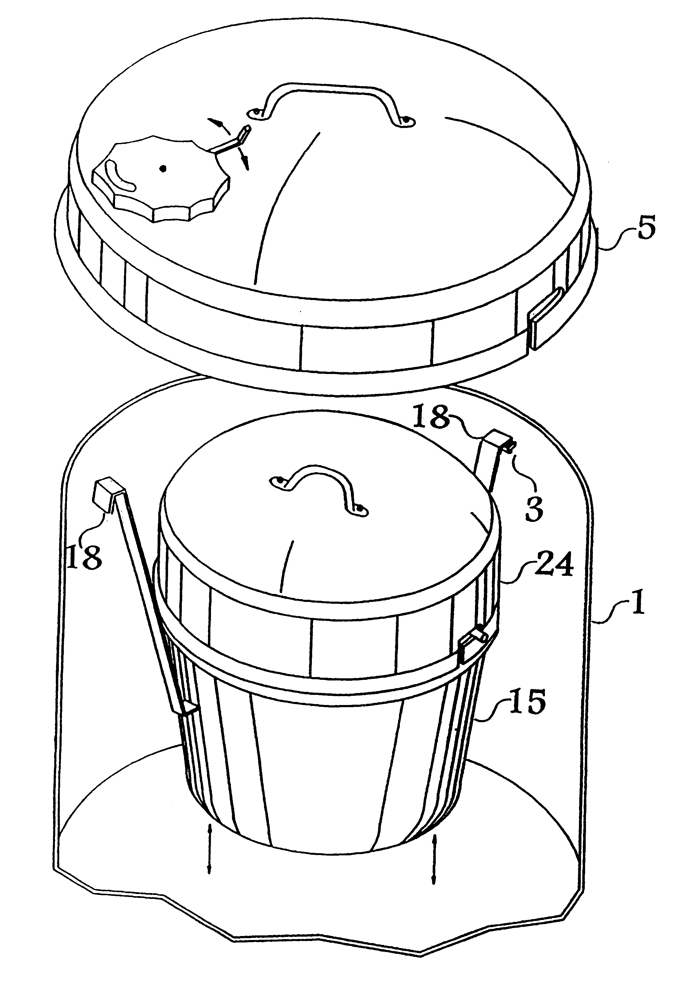 Process for ecologic cooking of foodstuff