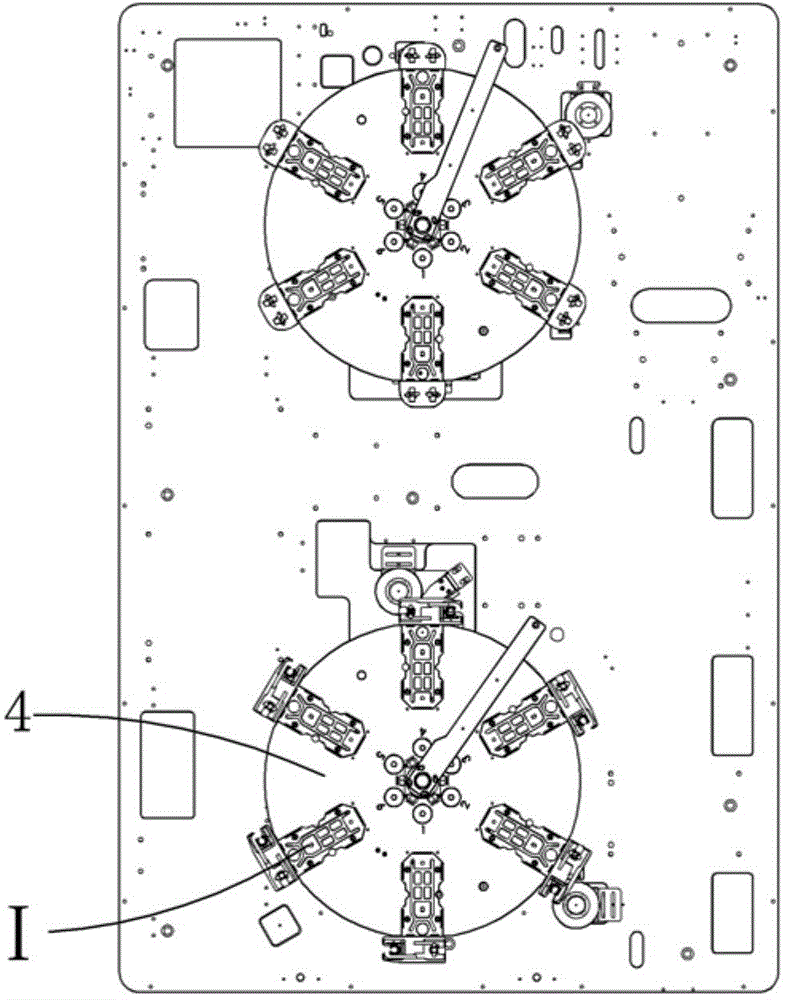 Double-turn-plate mechanism