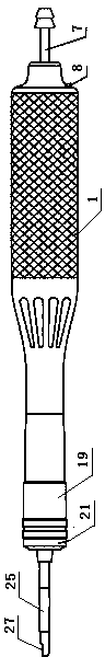 Spindle device of cutter for nasal surgery